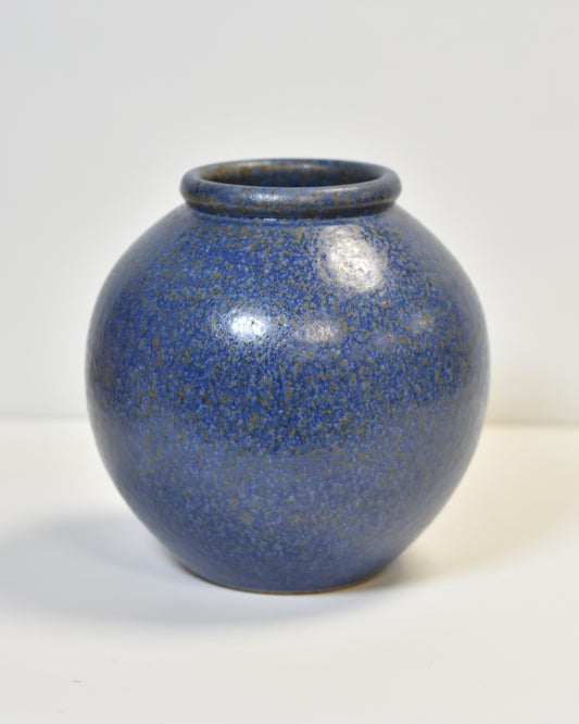 Round Vase in Cobalt